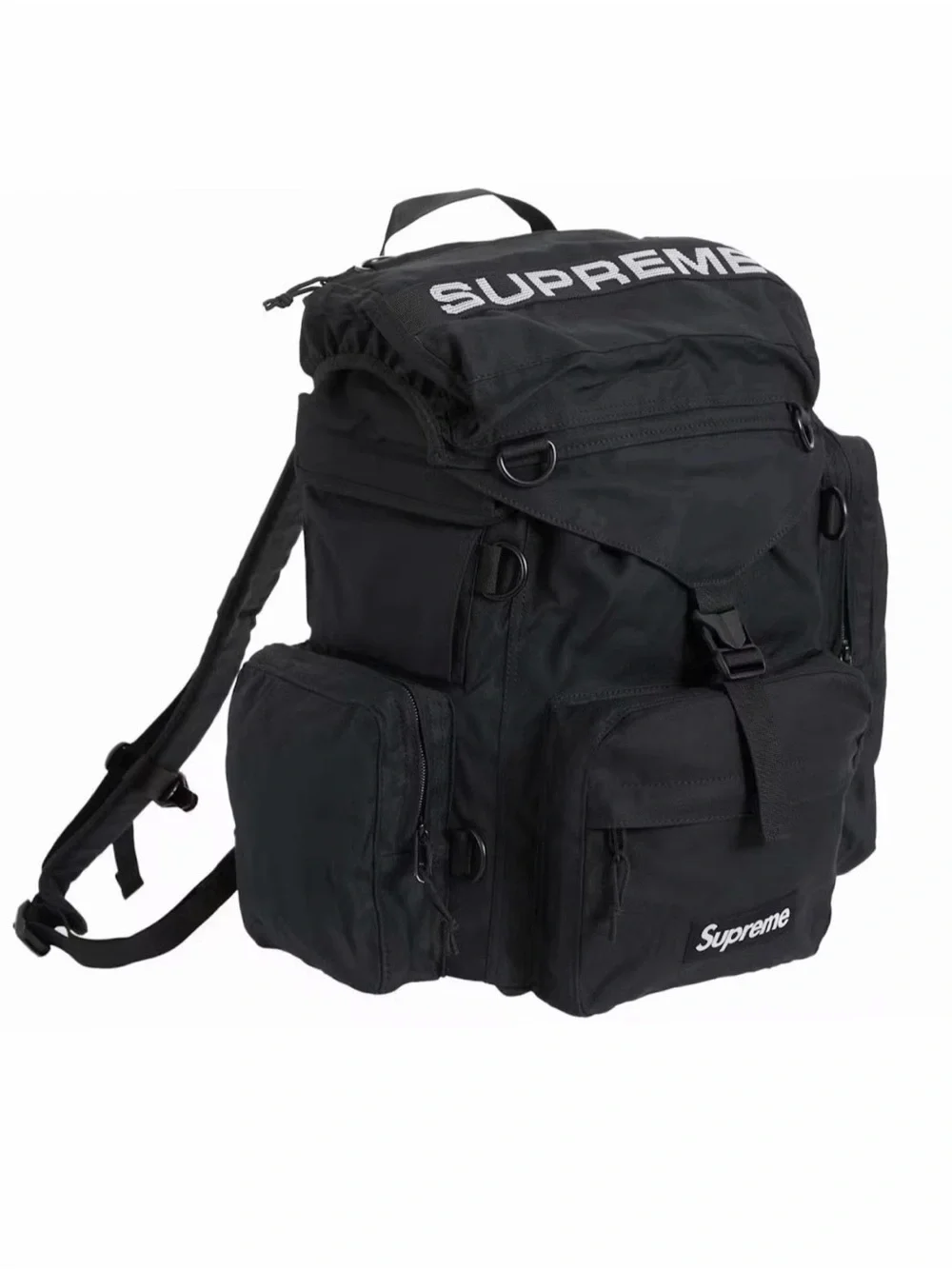 Supreme Black Tactical Field Backpack - Men's